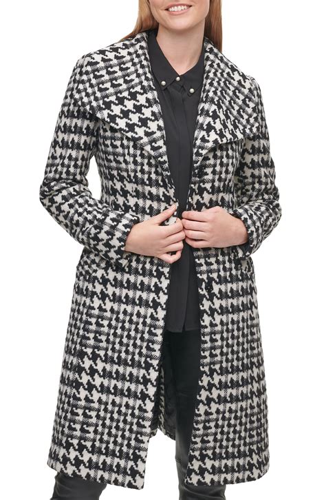 karl lagerfeld women's belted wool jacket